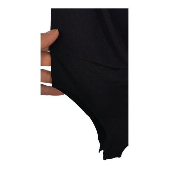 Zara Tops Zara Crossover Faux Wrap Black Short Flowy Sleeve